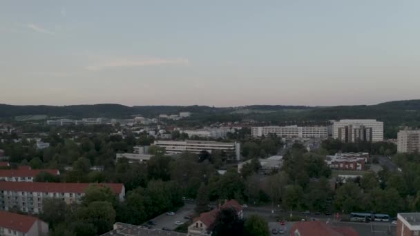 ドイツのニーダーザクセン州 ヨーロッパでのGttingenのドローンショット — ストック動画