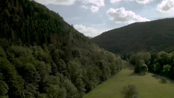 Drohnenoberfläche Des Nationalparks Harz Niedersachsen Deutschland Europa — Stockvideo