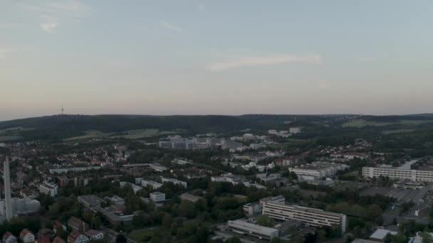 Drone Aerial Małego Miasta Goettingen Dolnej Saksonii — Wideo stockowe