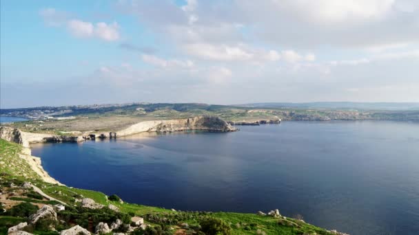 Video Timelapse Dari Malta Mellieha Daerah Menunjukkan Pemandangan Indah Pada — Stok Video