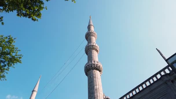 Exterior View Blue Mosque Sultan Ahmet Mosque Popular Landmark Istanbul — Stock Video