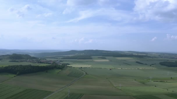 Výškové Záběry Scénické Krajiny Německu Dolním Sasku — Stock video