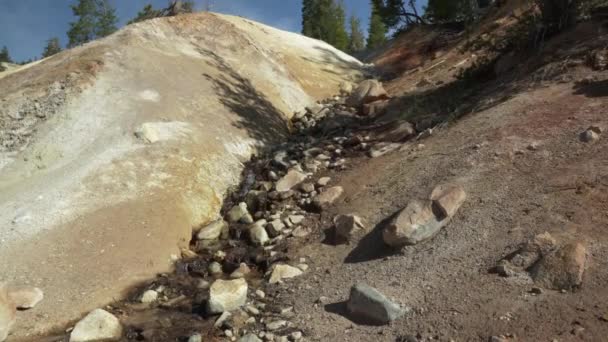Parco Nazionale Vulcanico Lassen Veduta Delle Formazioni Rocciose Vulcaniche Con — Video Stock