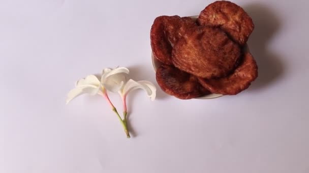 Diwali Zoete Zoute Snacks Voedingsmiddelen Uit Maharashtra India — Stockvideo