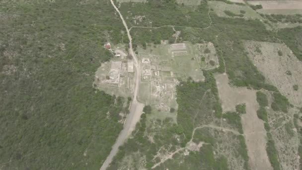 Dainz Archeologische Vindplaats Zapotec Oaxaca Mexico — Stockvideo