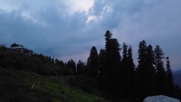 Sunset Motion Time Lapse Mountain Kashmir — Stock Video