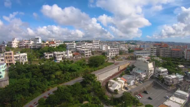 Timelapse Ángulo Alto Con Colores Brillantes Naha City Okinawa Japón — Vídeos de Stock