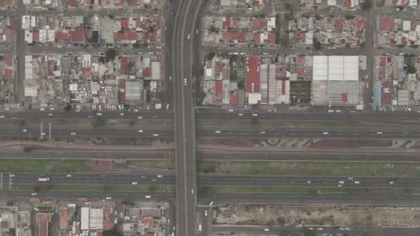 Aerial View Drone Avenue Central Ecatepec Mexico City — 图库视频影像