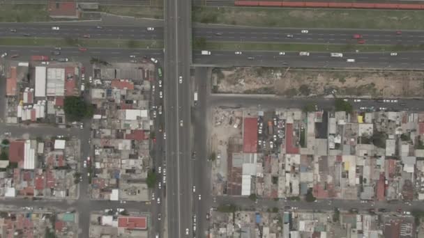 Aerial View Drone Avenue Central Ecatepec Mexico City — 图库视频影像
