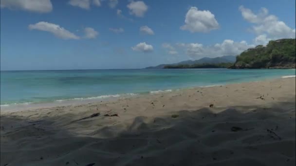 Tidsförskjutning Avkopplande Strand George Grenada — Stockvideo