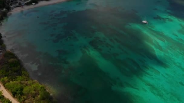 Ohromující Mourne Rouge Beach Letecké Záběry Ostrova Spice Karibiku — Stock video