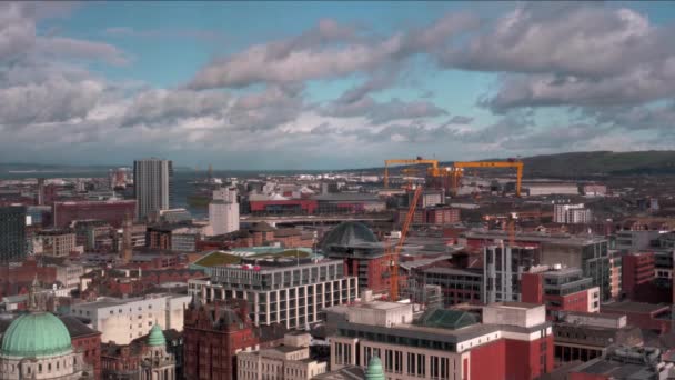 Timelapse Nad Belfastem Dachu — Wideo stockowe
