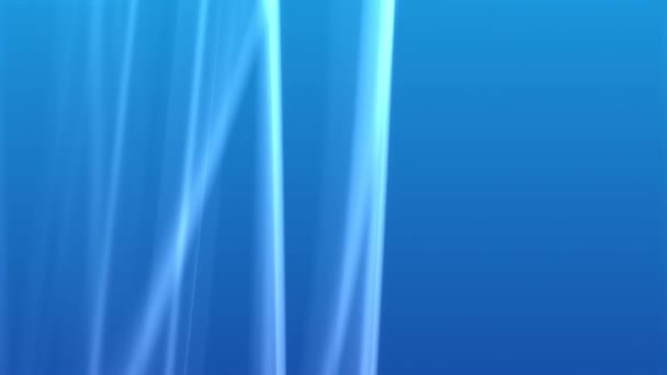 Blue Gentle Light Animation Flowing Elements — Stock Video