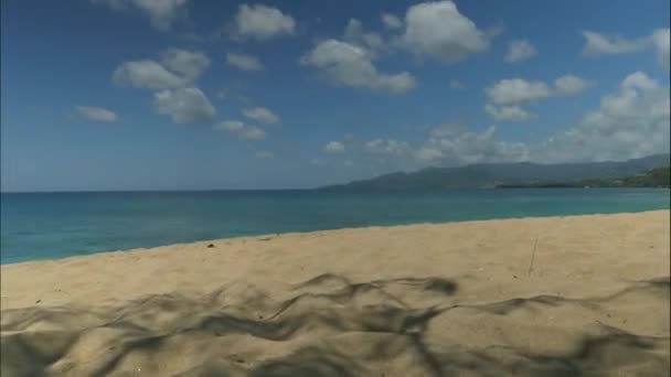 Čas Lapse Záběr Relaxační Pláže George Grenada — Stock video