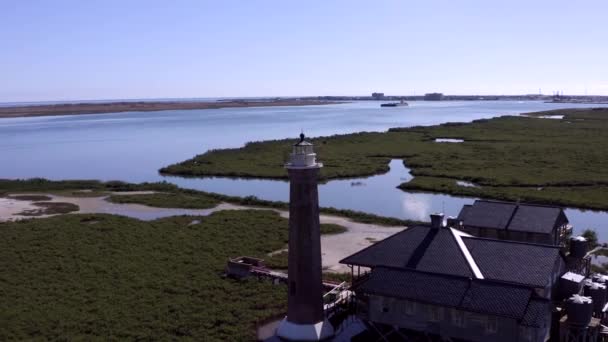 Texas Aransas Geçidi Ndeki Güzel Işıklı — Stok video