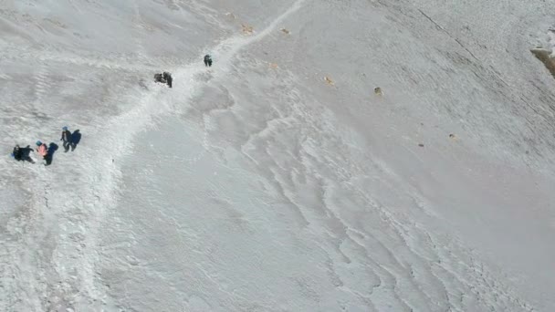 Imágenes Aéreas Del Glaciar Iztaccihuatl México — Vídeo de stock