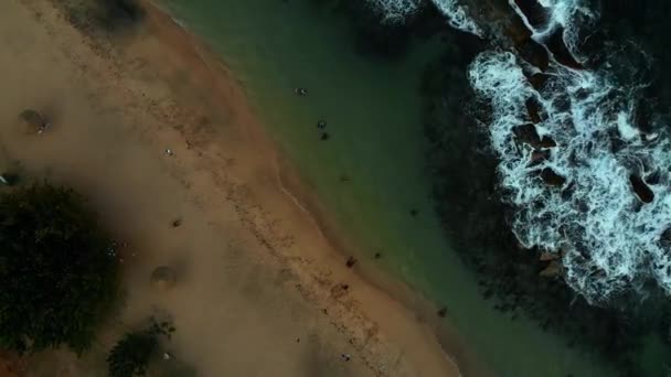 Letecký Dron Pořízený Pláži Bathway Samotě Krajině Ostrova Grenada — Stock video