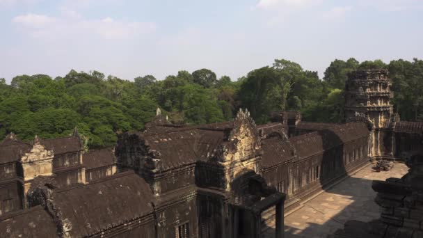 Bela Vista Complexo Templo Khmer Angkor Wat Lado Siem Reap — Vídeo de Stock