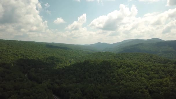 Gunung Musim Panas Kentucky Drone Shot — Stok Video