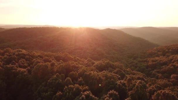 Sunset Mountains Appalachia Summertime — Stock Video