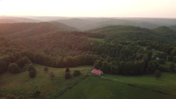 Paardenstal Het Platteland Van Appalachia — Stockvideo
