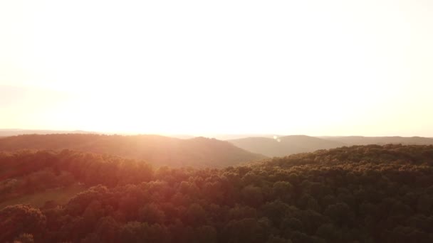 Coucher Soleil Montagnes Des Appalaches Été — Video