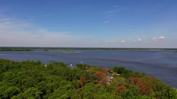 Egy Észak Karolinai Parkban Vitorlázok Kikötő Felé — Stock videók