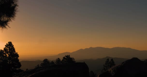 Wide Shot Early Morning Sunrise Larb Hollow Overlook Torrey Utah — Stock Video