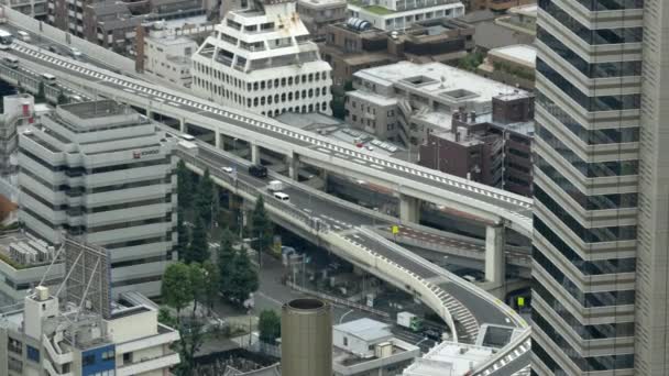 東京の空の景色忙しい街 アジア — ストック動画