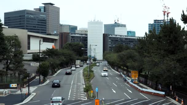 Tokio Forgalmas Utcáinak Benyomásai Japán Ázsia — Stock videók