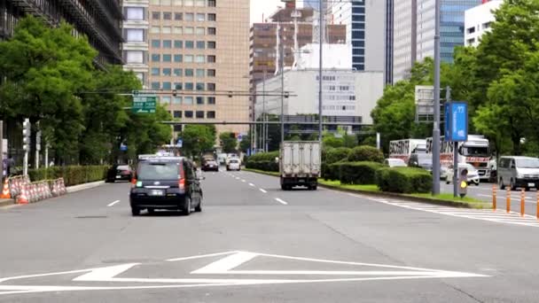 Forgalmas Utcák Tokióban Japán Fővárosában Ázsiában — Stock videók
