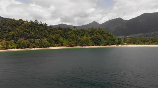 Ontspannende Caribische Uitzichten Van Deze Geweldige Luchtfoto Van Een Van — Stockvideo