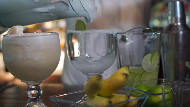 Banane Cocktail Margarita Mexican — Videoclip de stoc