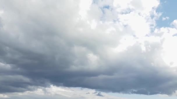 雲のタイムラプス 嵐雲と青空 空と雲のタイムラプス — ストック動画