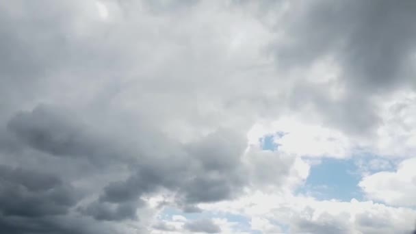 Rolando Nuvens Timelapse Nuvens Tempestade Céu Azul Céu Nuvens Timelapse — Vídeo de Stock