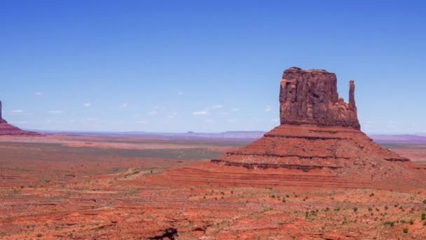 Hyperlapse Monument Valley Navajo Tribal Park Fronteira Entre Arizona Utah — Vídeo de Stock
