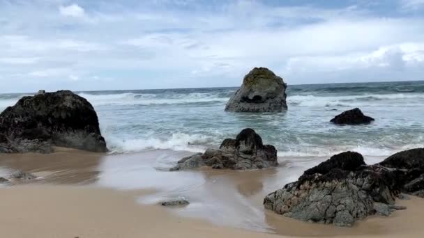 Beautiful Coastal Landscape Scenery Garrapata State Beach Big Sur California — Stock Video