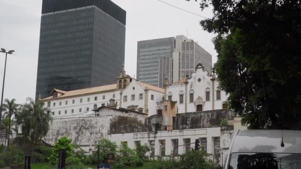 Tiro Centro Rio Janeiro Brasil — Vídeo de Stock