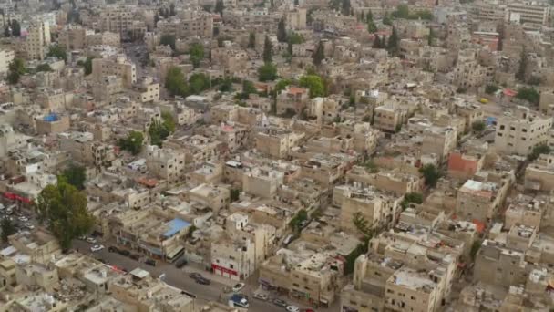 Drone Schot Amman Jordanië Juni 2019 — Stockvideo