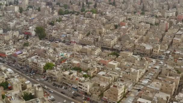Drone Shot Amman Jordánia 2019 Június — Stock videók