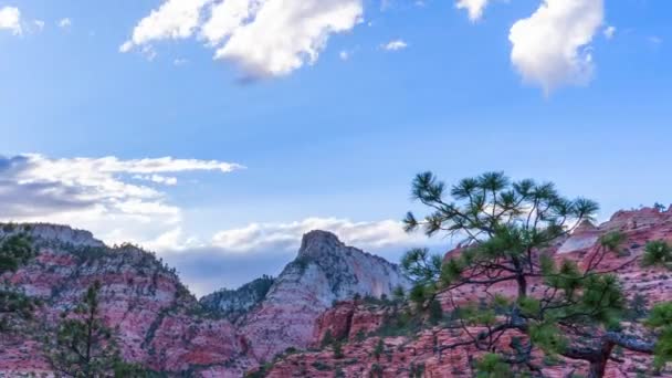 Hyperlapse Solnedgången Zion Nationalpark Utah — Stockvideo