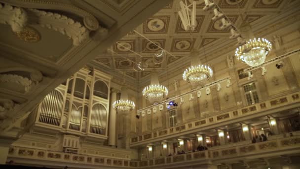Avizenin Görüntüleri Berlin Almanya Daki Konzert Konser Evinin Büyük Bir — Stok video