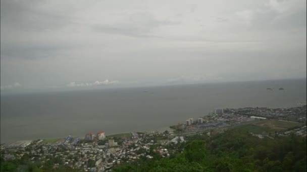 Epic Motion Lapse Cidade Caribenha Porto Espanha Trinidad — Vídeo de Stock