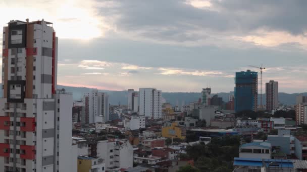 Res Sonnenuntergang Zeitraffer Bucaramanga Kolumbien — Stockvideo