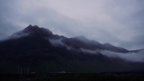 Őrült Mozgó Felhők Időrendje Izlandon Sony A7Iii Vel Lőtték — Stock videók