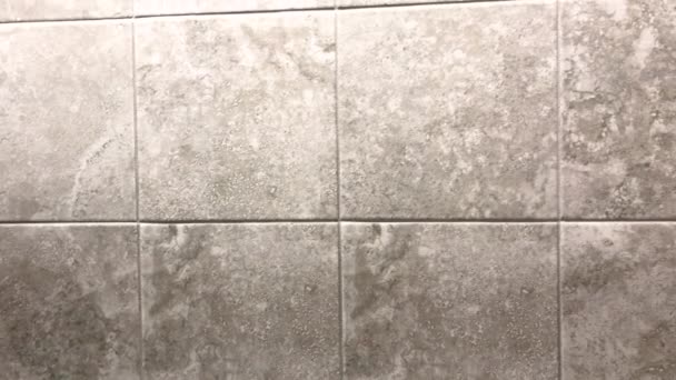 Carreaux Salle Bains Motif Linéaire Forme Carrée — Video