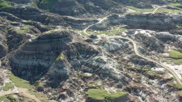 Paso Aéreo Alto Sobre Tierras Baldías Terreno Alberta Canadá — Vídeo de stock