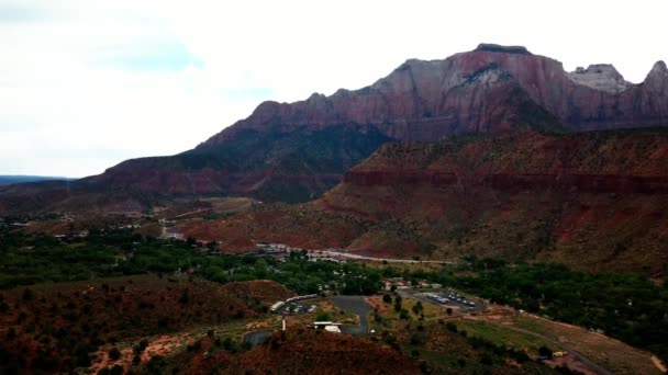 Motion Timelapse Zion Canyon Valley Zion National Park — Stock Video