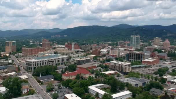 Vue Aérienne Centre Ville Asheville Caroline Nord — Video