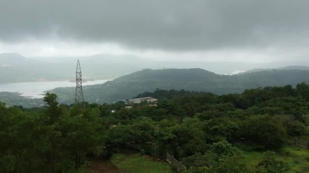 Viaje Por Carretera Por Carretera India Monzón Temporada Lluviosa Vista — Vídeos de Stock